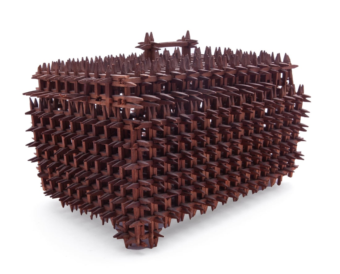 Vintage Tramp Art Lidded Box (1 of 7)