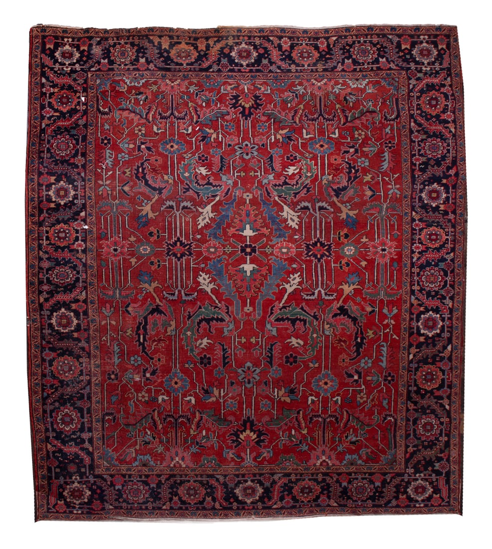 Large Antique Persian Handwoven Sarouk Carpet (1 of 3)