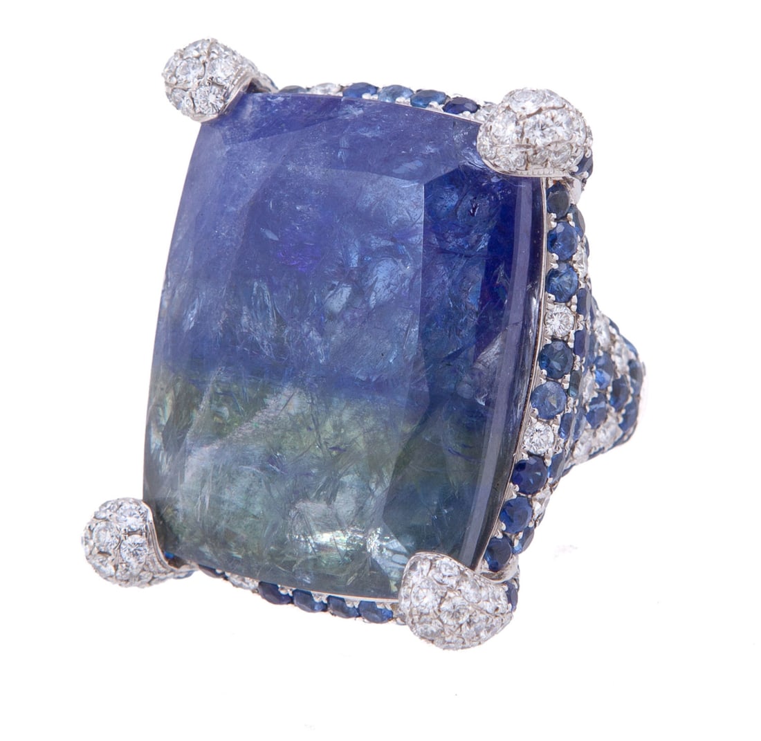 Rina Limor Tanzanite and Diamond Statement Ring (1 of 6)