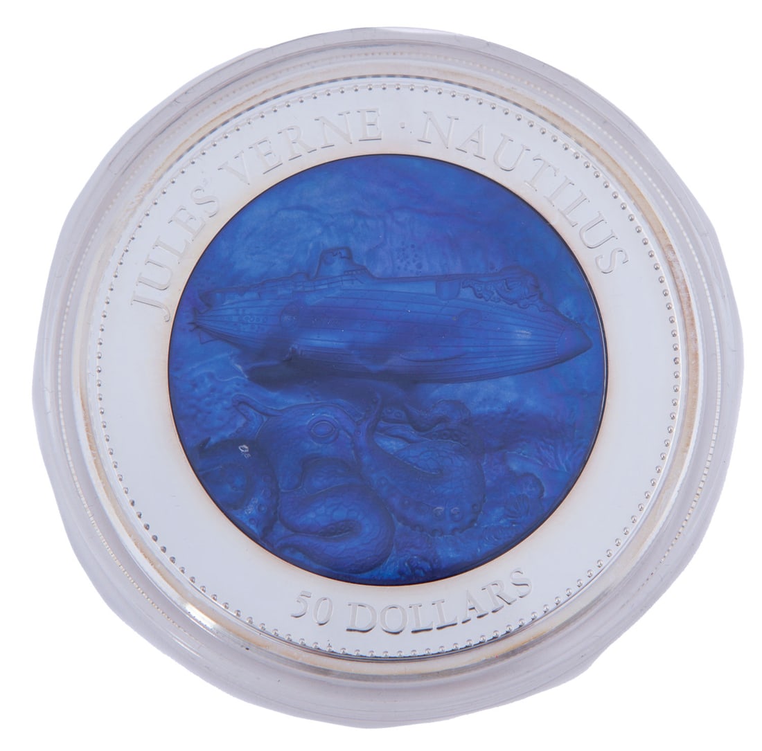 Jules Verne Commemorative $50 Silver Coin (1 of 6)