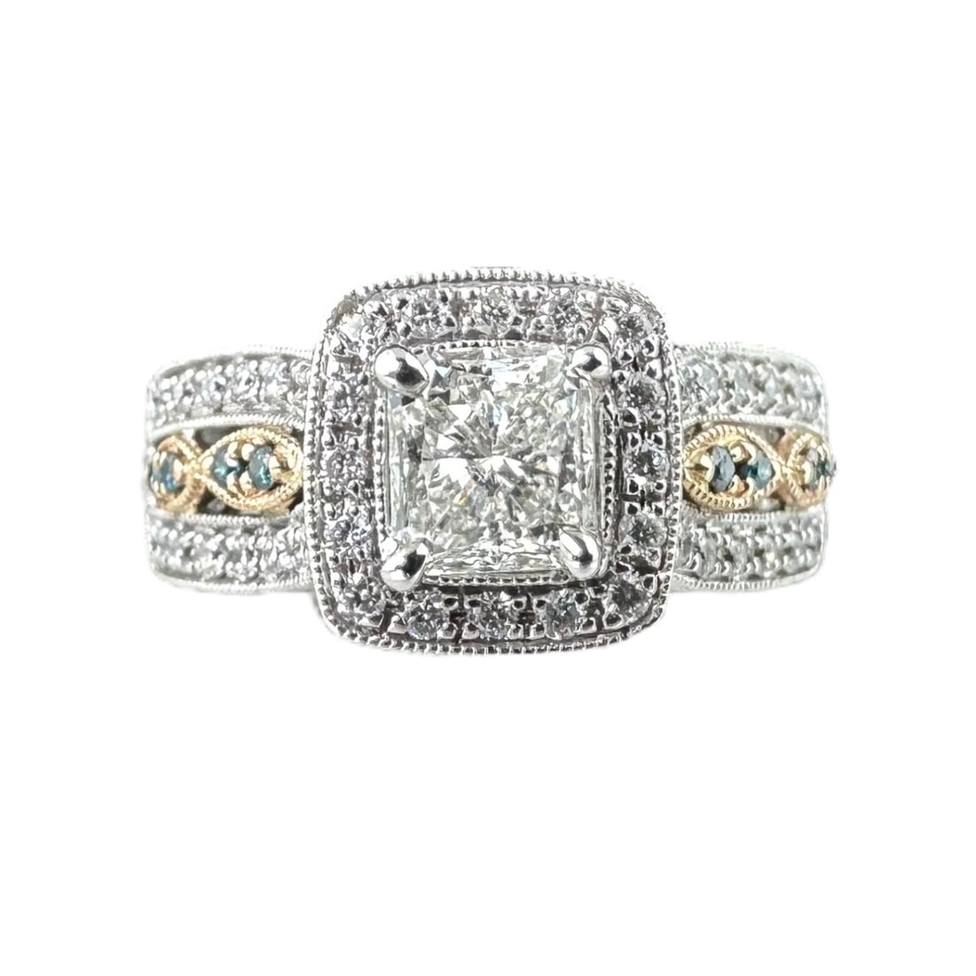 14kt White Gold Diamond Wedding Ring (1 of 4)