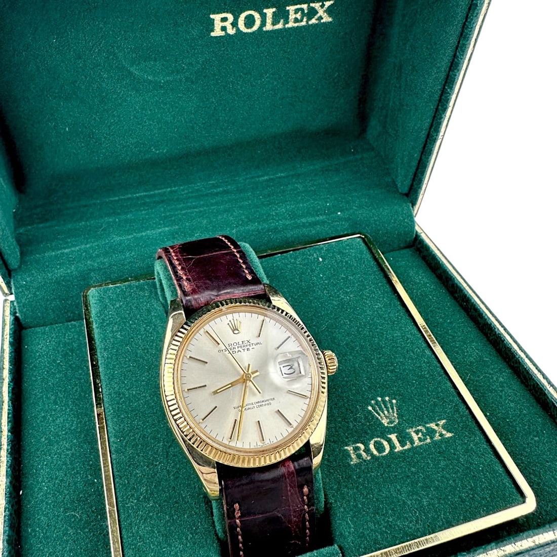 14K Rolex Date 34mm (1 of 7)