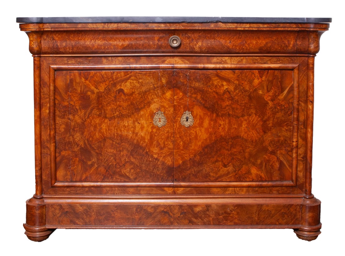French Louis Philippe Period Marble-Top Commode (1 of 6)