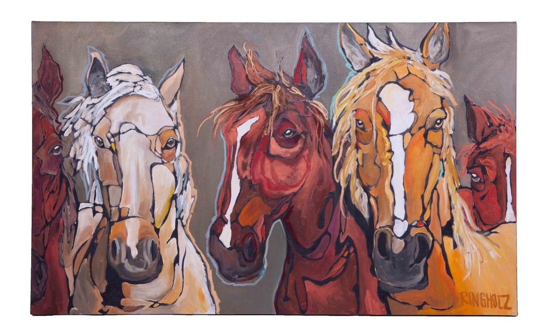 Amy Ringholz, The Stampede, Oil on Canvas (1 of 5)