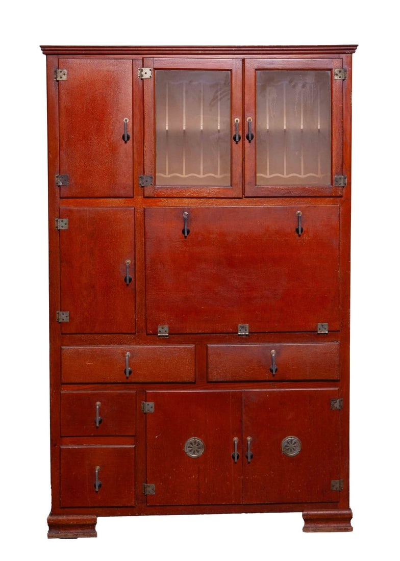 Antique Wooden Kitchen Cabinet (1 of 6)