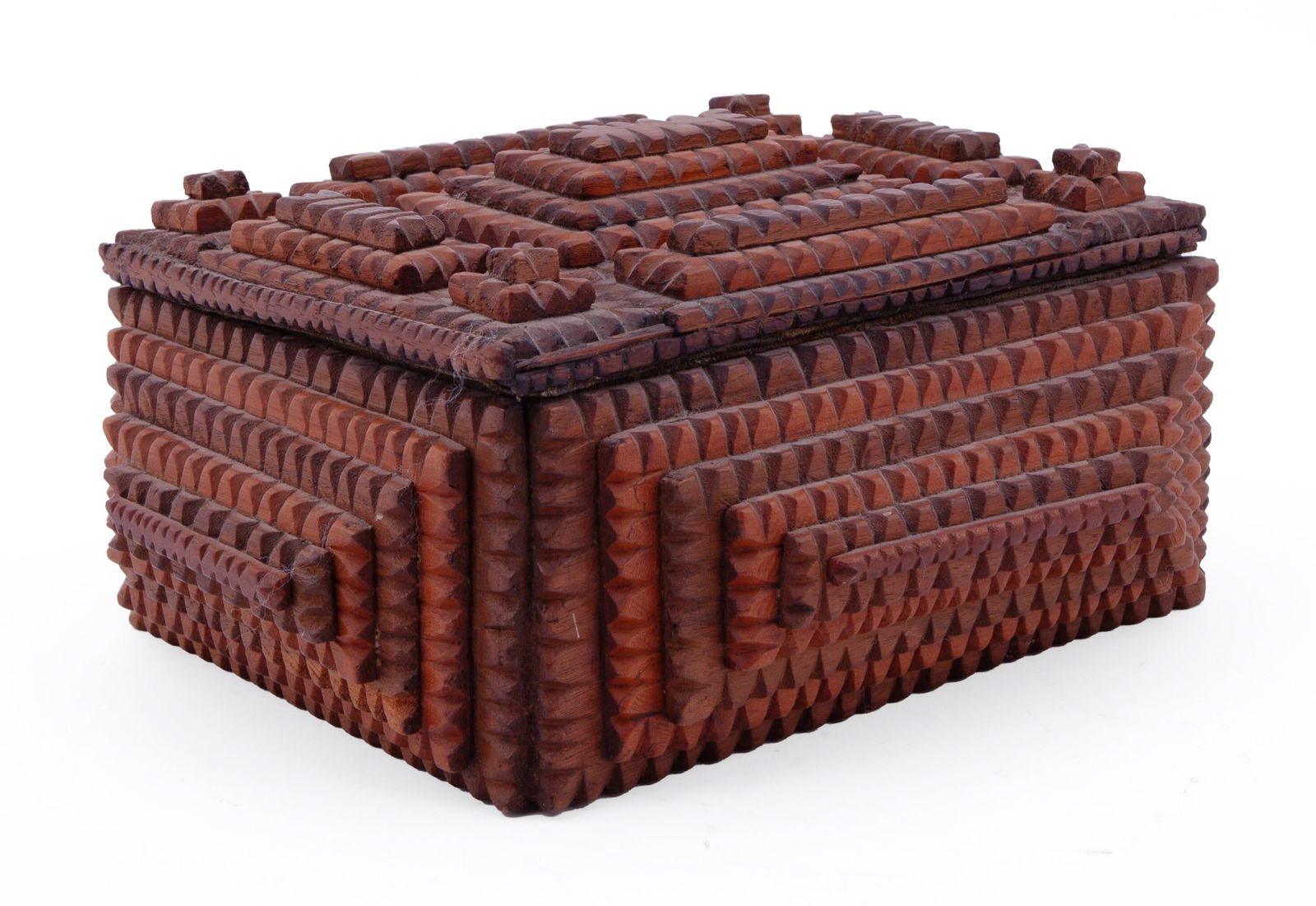 Vintage Tramp Art Jewelry Box (1 of 7)