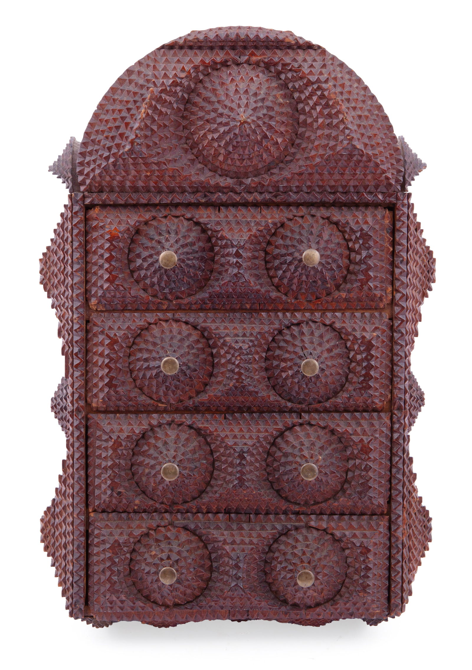 Vintage Tramp Art Hanging Cabinet (1 of 7)