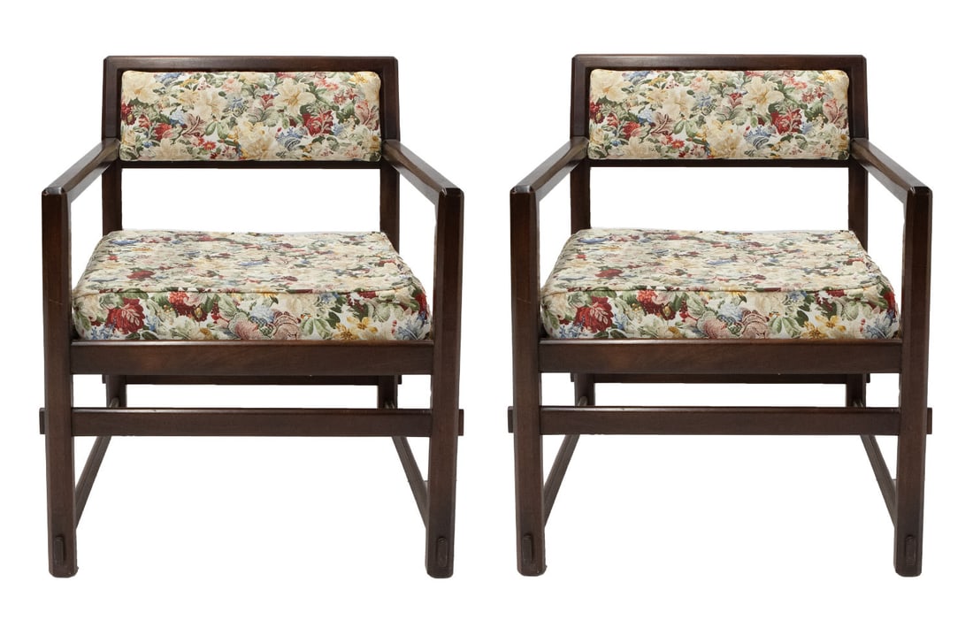 Dunbar American Wood Set of Two Armchairs (1 of 7)