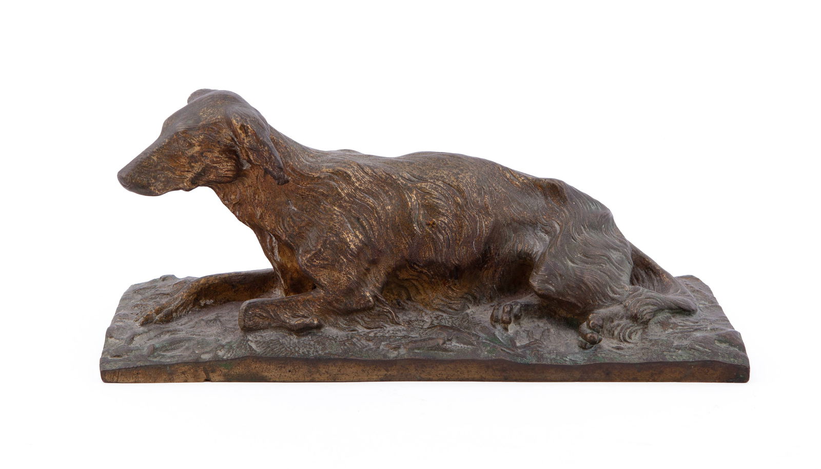 Late 19th Century Cast Bronze Sculpture of a Setter Dog (1 of 9)