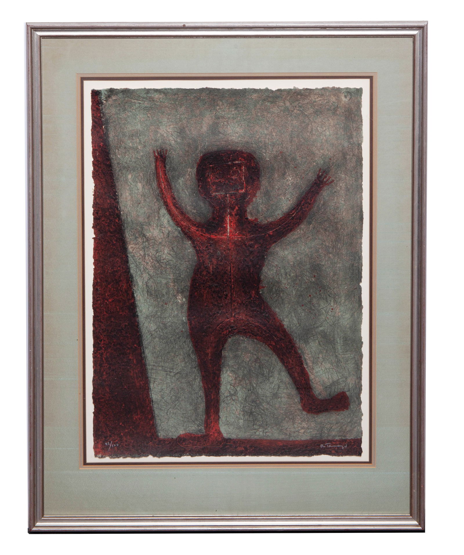 Rufino Tamayo, Nino Bailando, Dancing Child, Mixografia Print (1 of 5)