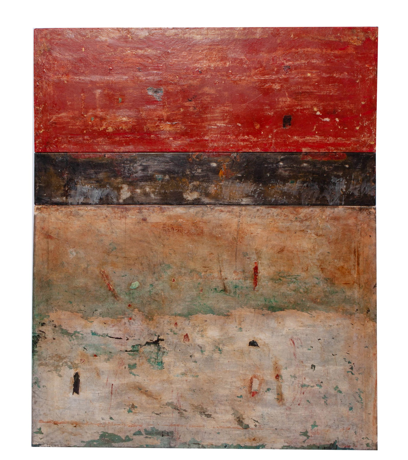 Marcia Myers, Scavi LXXXII, Abstract Fresco on Linen (1 of 4)