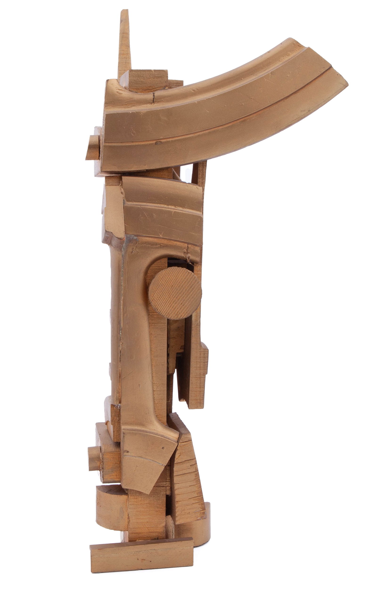 Unknown Artist, Untitled - Painted Gold Wood Assemblage (1 of 9)