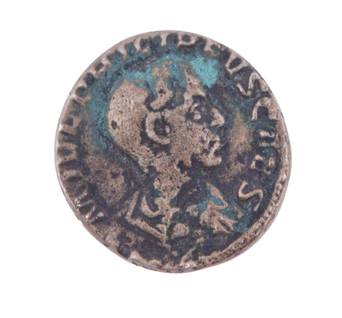 Early Roman Coin: Early Roman coin representing Severus Alexander (222-235).