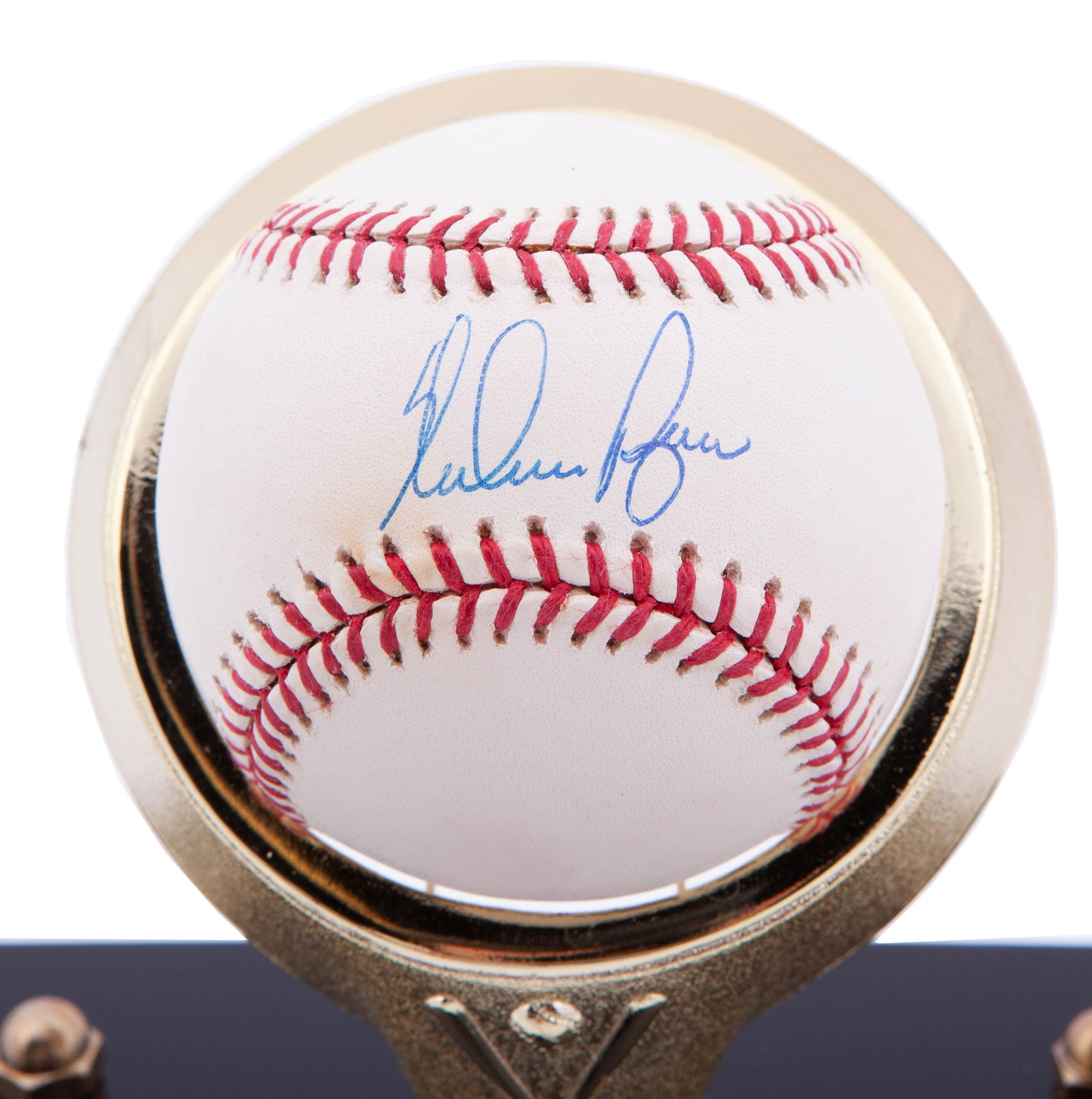 Commemorative Nolan Ryan Texas Rangers Signed Baseball with Stand (1 of 7)