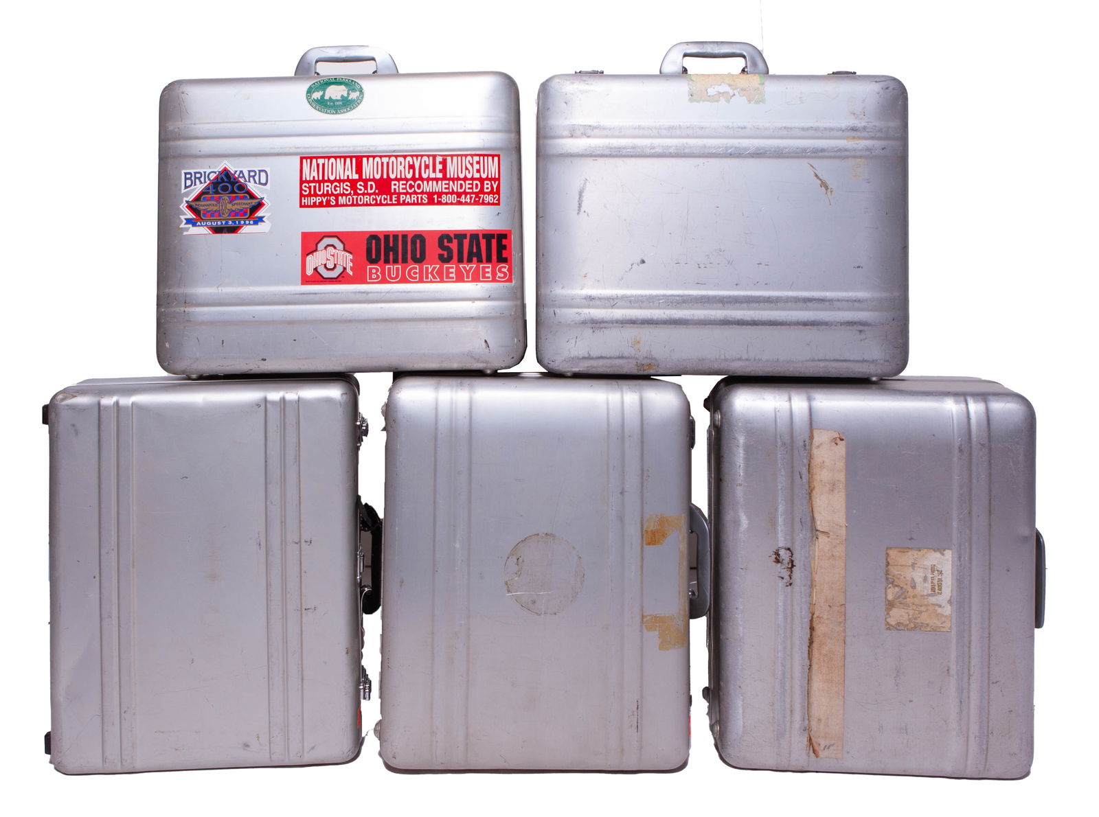 Set of 5 Medium-0 Halliburton Aluminum Hardcase Suitcases (1 of 8)