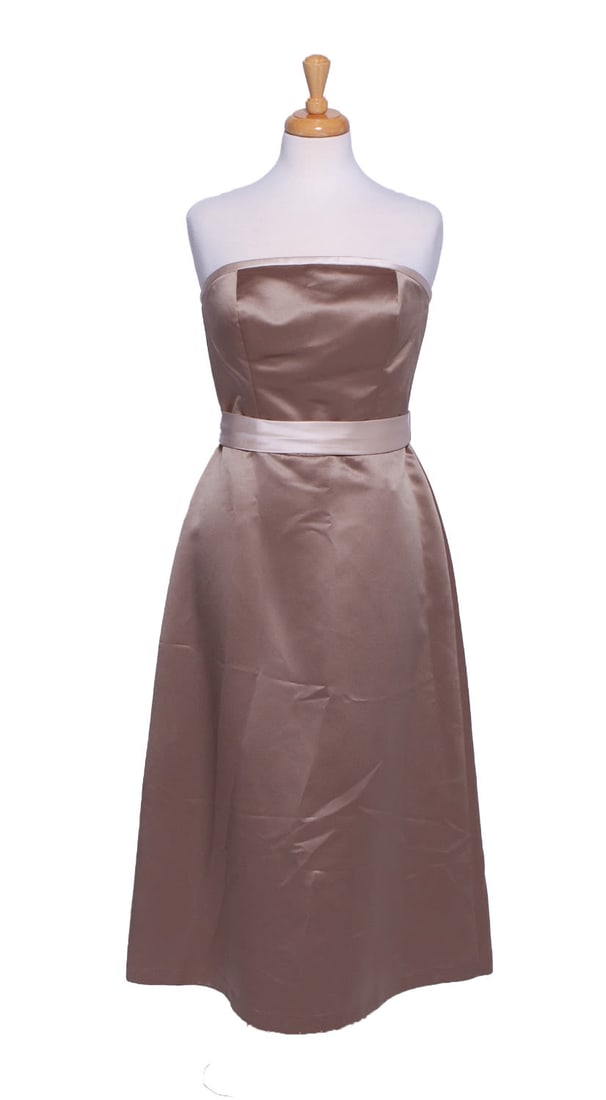Bill Levkoff Satin Formal Dress (1 of 5)