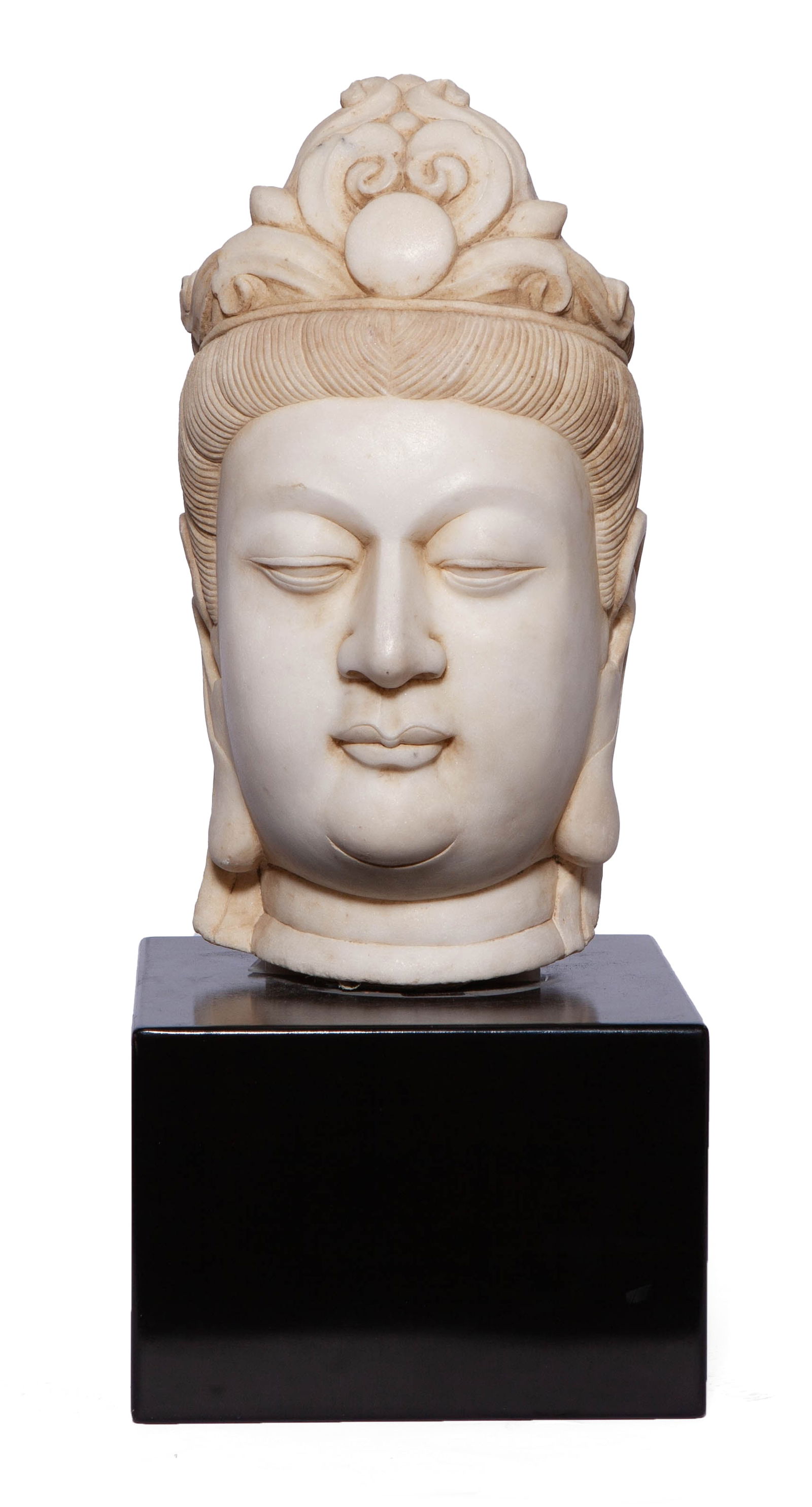 Carved Marble Head of Guanyin, Circa 20th Century (1 of 8)
