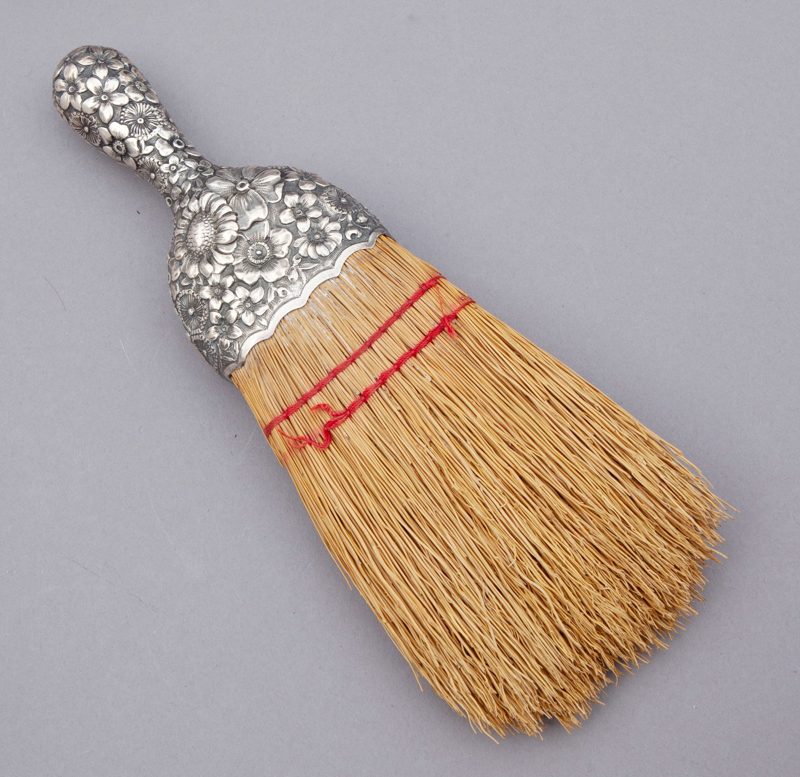 Antique Gorham Sterling Repousse Broom (1 of 5)