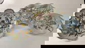 Set of Three French Quimper Decorative Trays by Porquier Beau