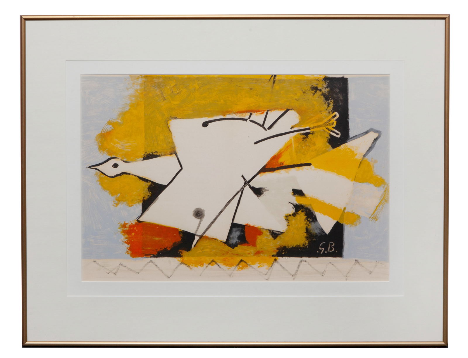 Georges Braque, L'Oseau Jaune, The Yellow Bird, Lithograph (1 of 4)