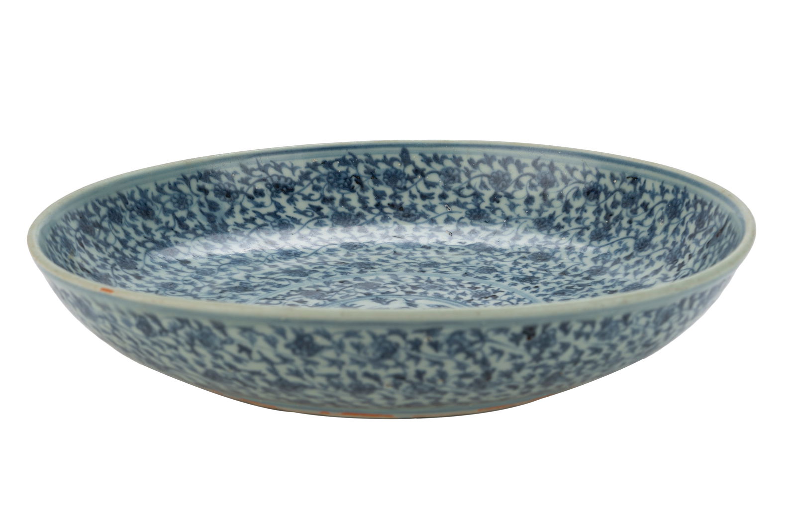 Chinese Ming Blanc Period Blue and White Porcelain Charger c. 1436-1464 (1 of 3)