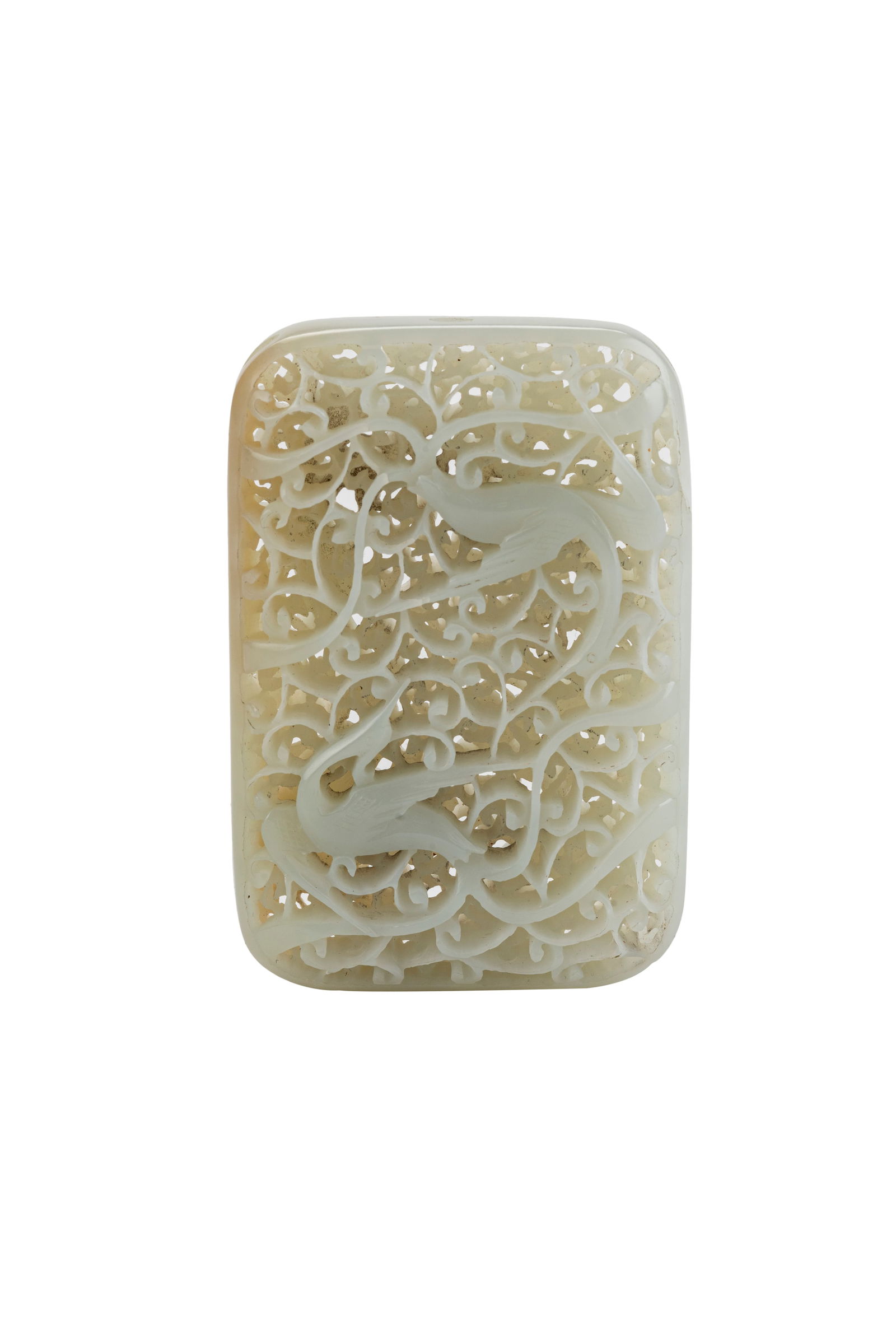 Chinese Ming Carved Jade Perfume Satchel (1 of 8)