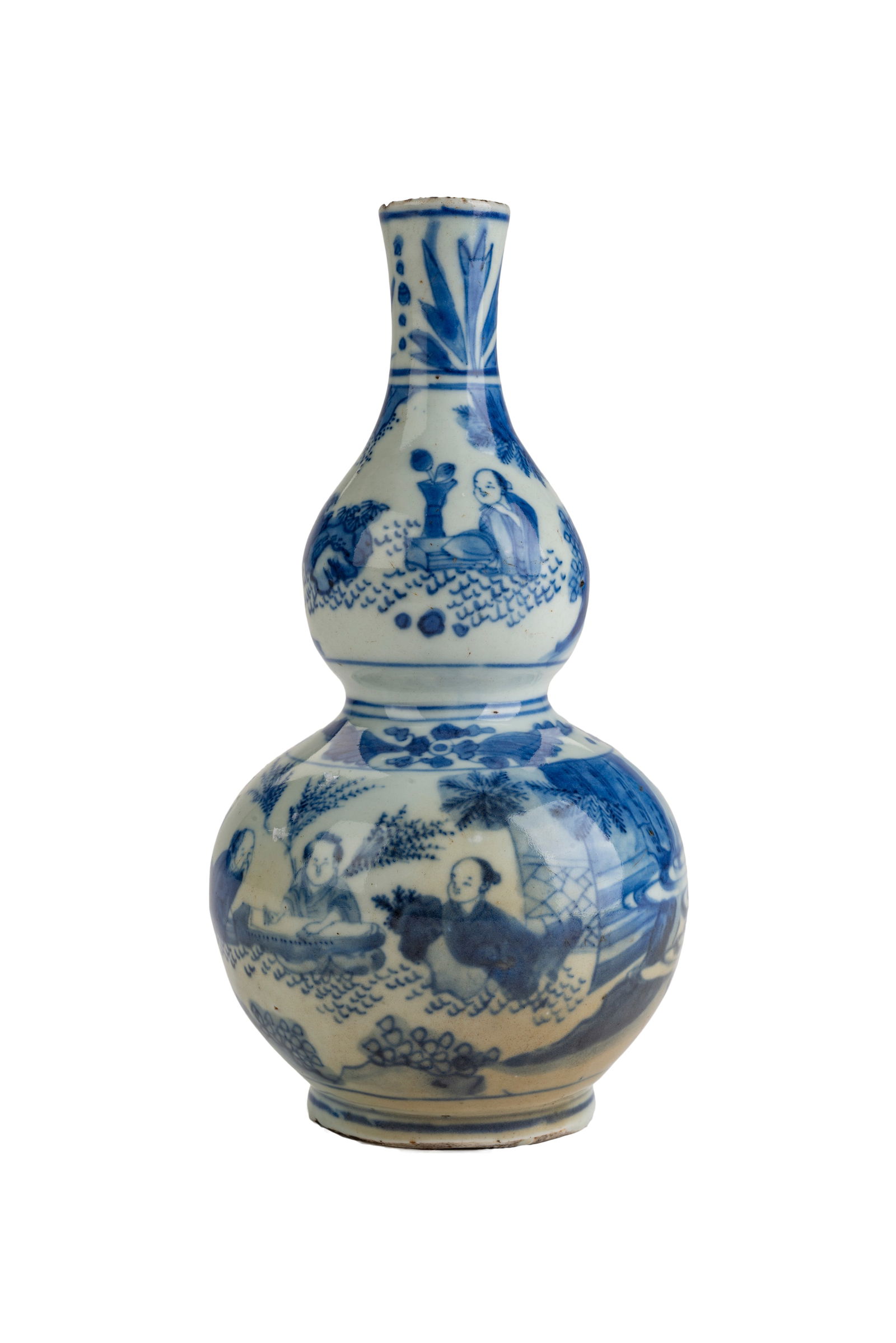 Chinese Ming Chong Zhen Blue White Double Gourd Vase (1 of 7)