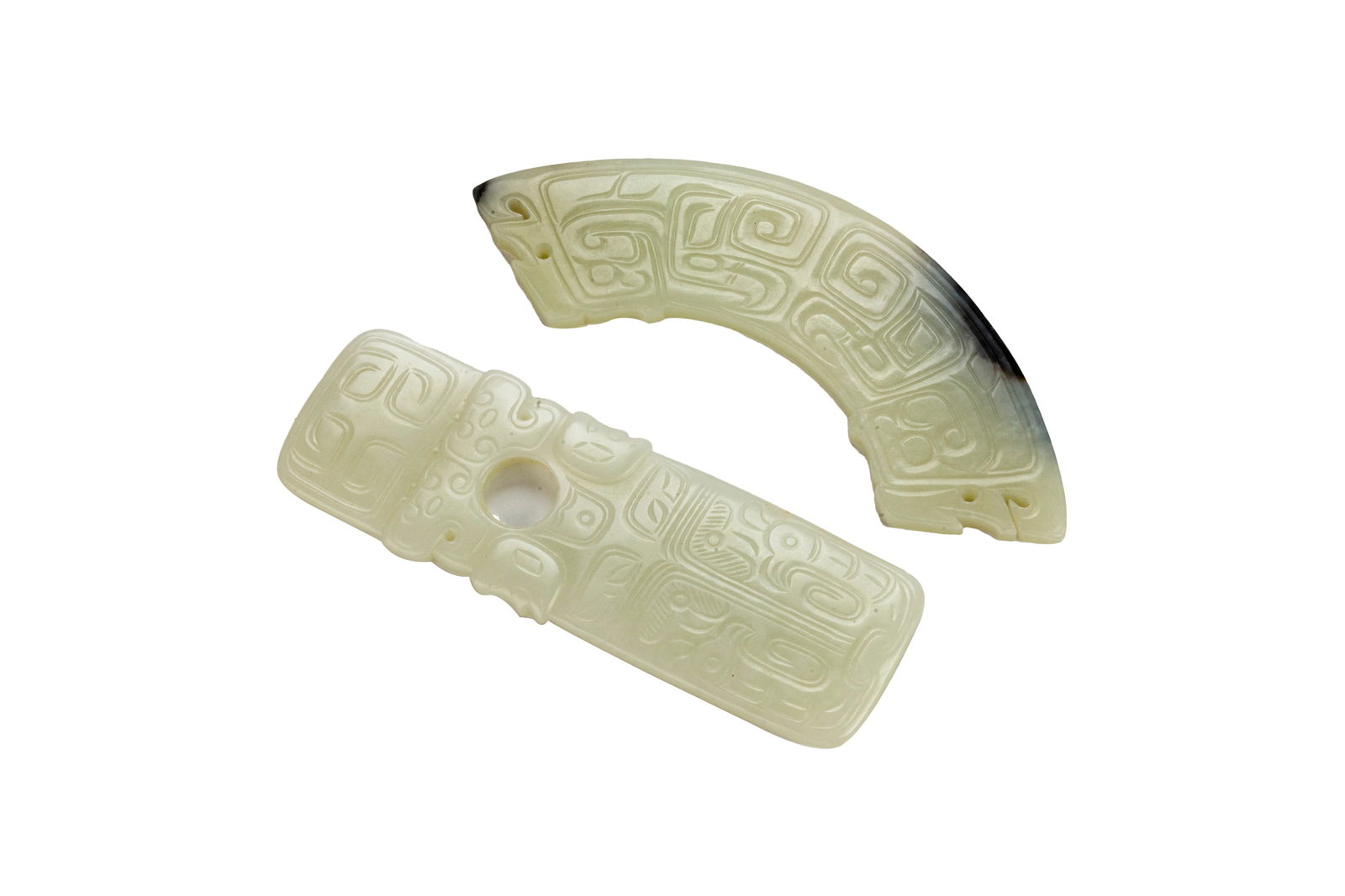 Two pieces of Chinese Carved Jade (1 of 2)