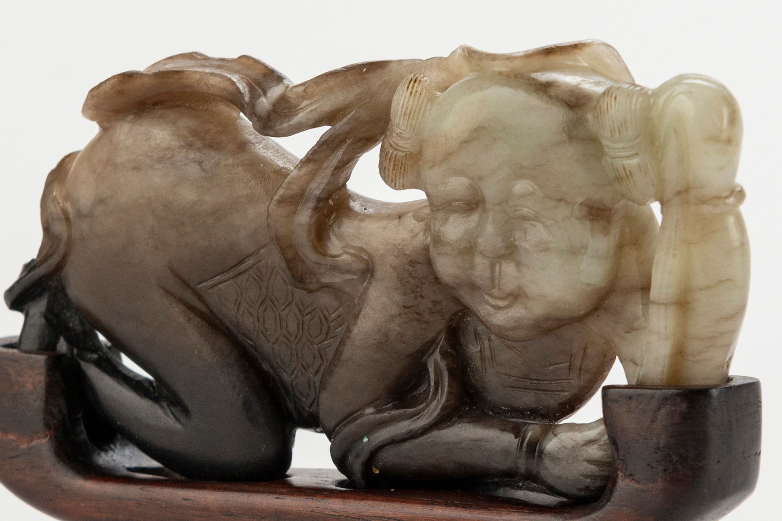 Chiense Ming Carved Jade Boy (1 of 3)