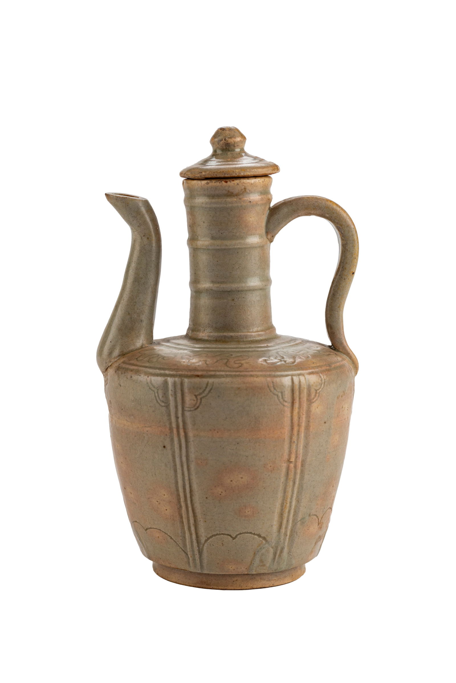 Chinese Song Qingbai Lobed Ewer with Cover (1 of 9)