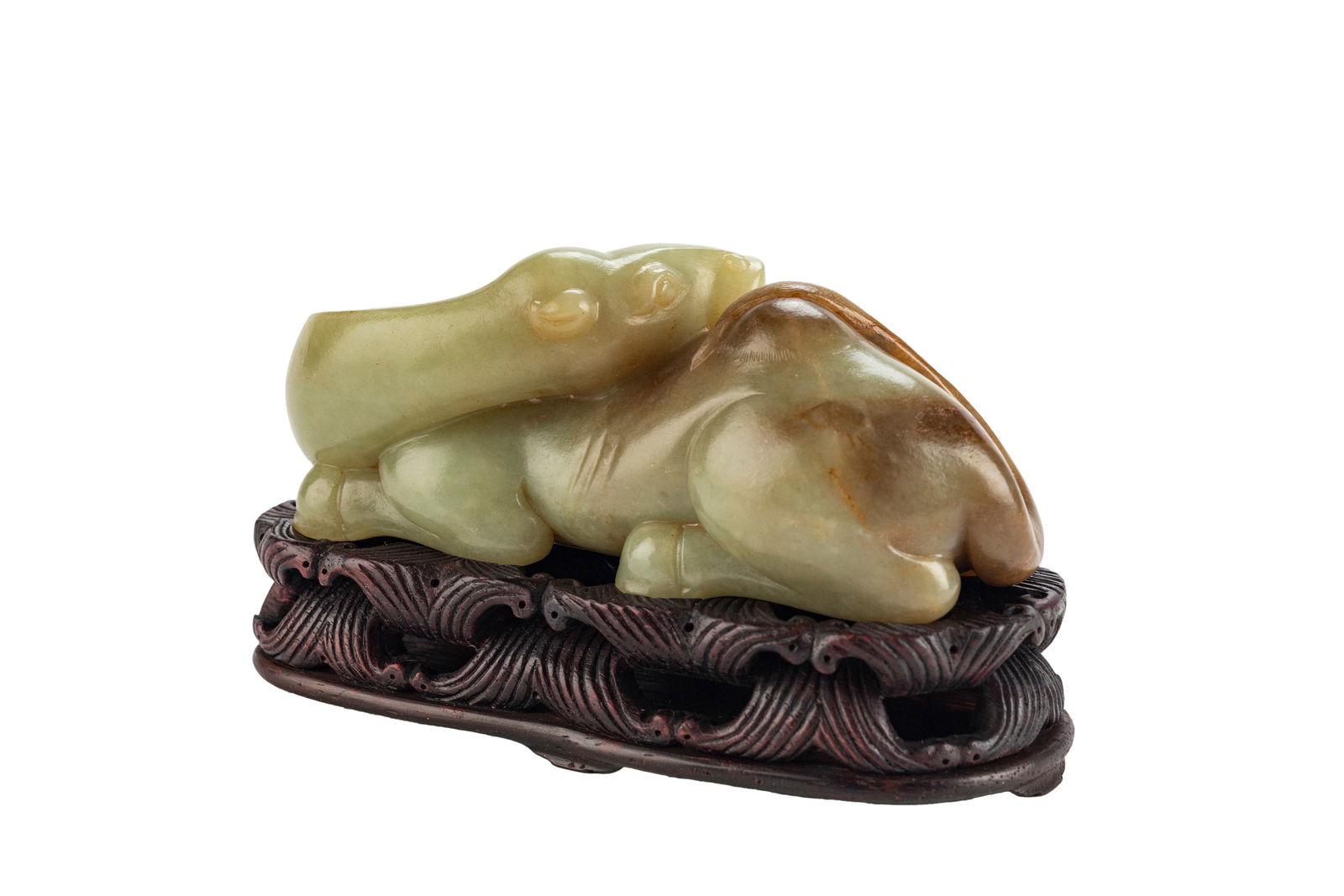 Chinese Qing Carved Yellow Jade Camel (1 of 11)