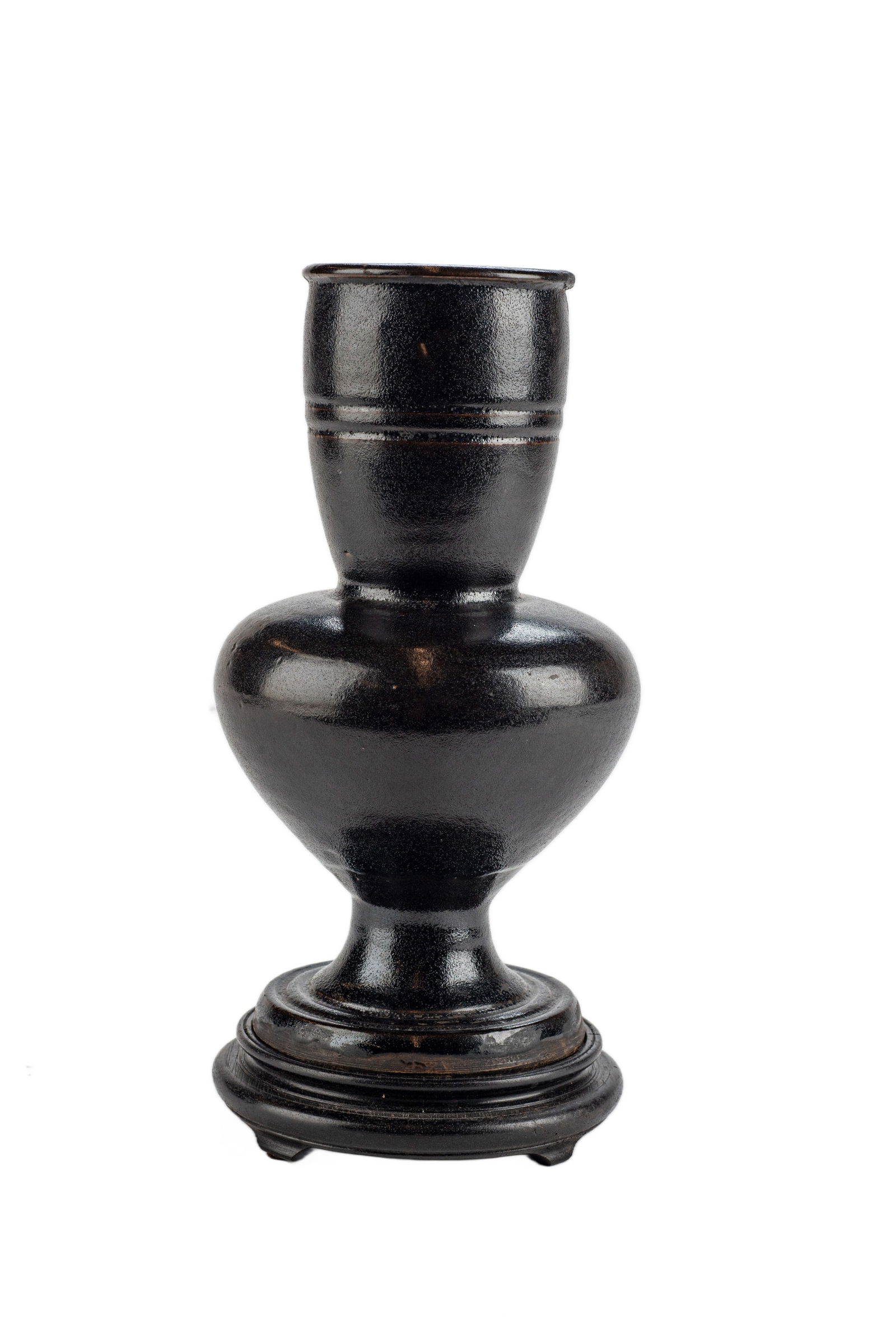 Chinese Ming Black Glaze Vase (1 of 5)