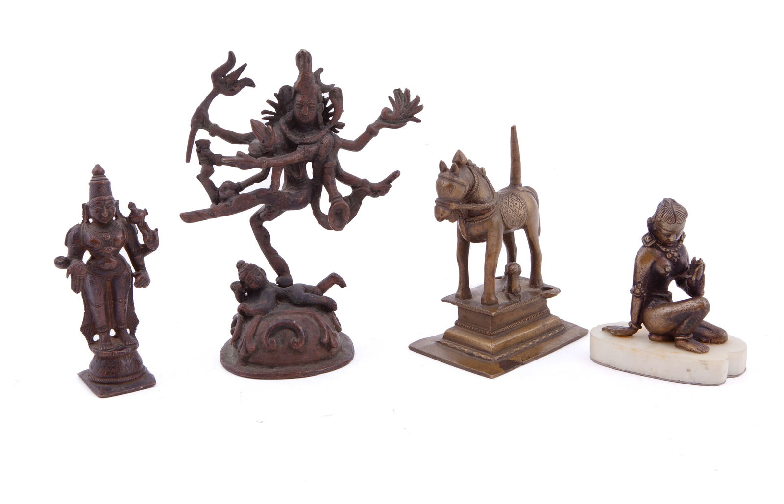 Collection of Four Hindu Bronze Figures (1 of 11)