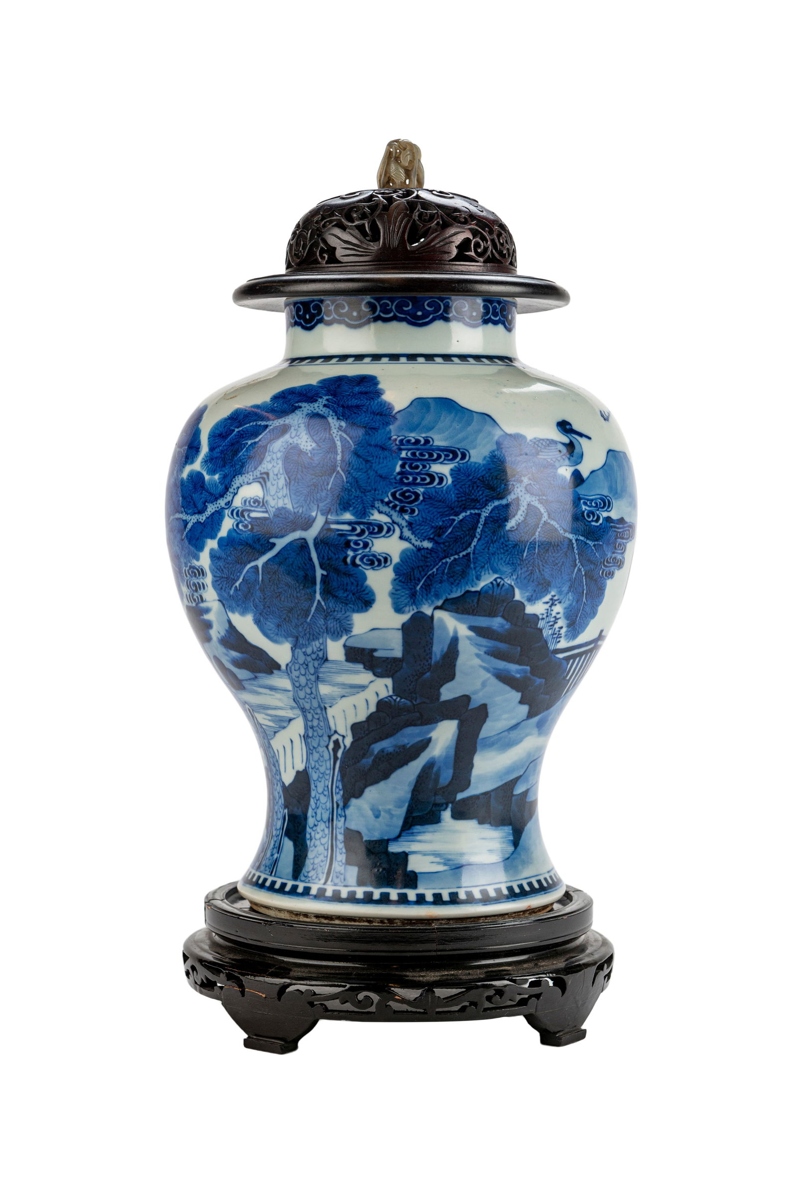 Chinese Wing Qian Long Famille Rose Porcelain Jar (1 of 4)