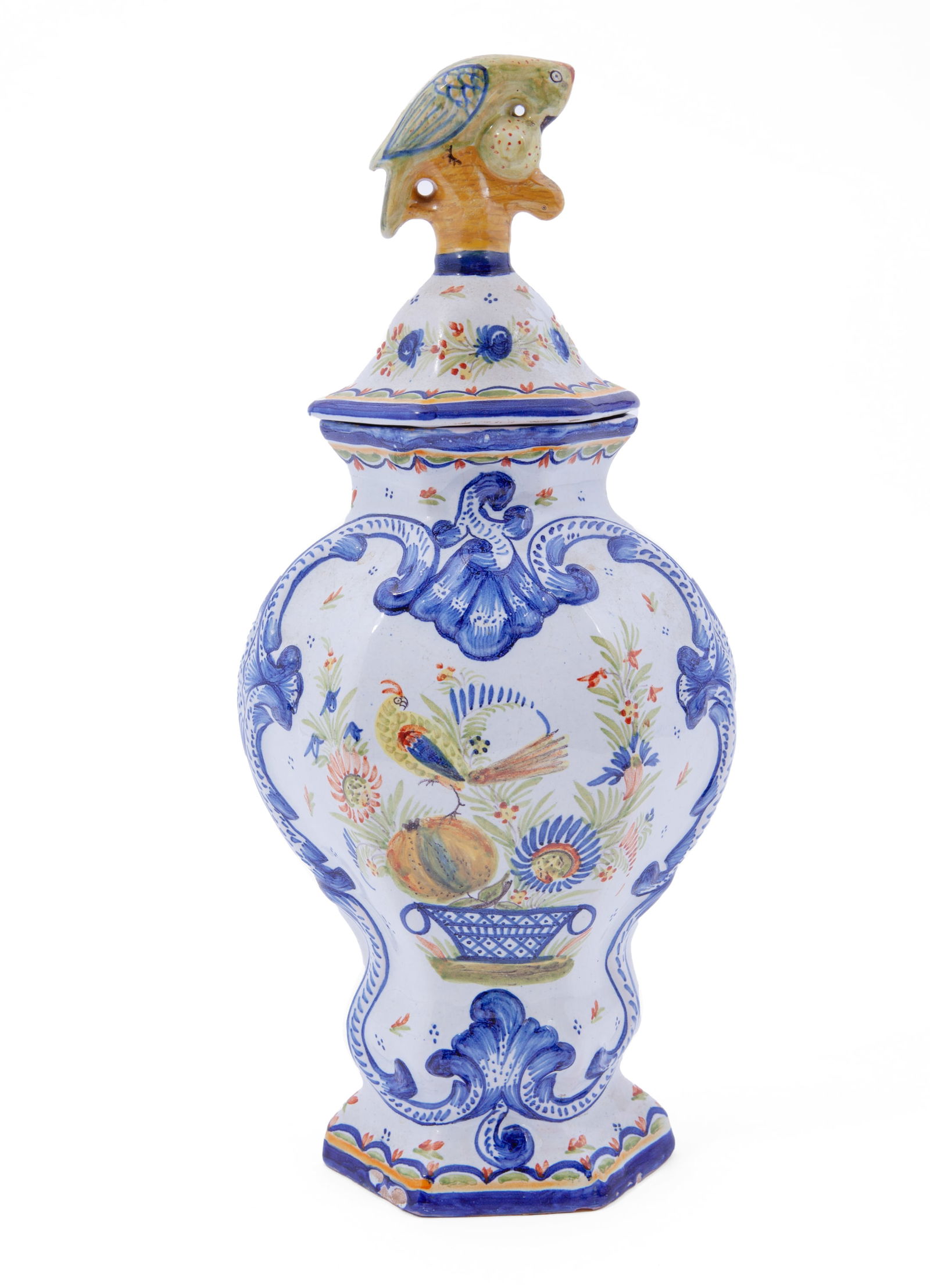French Faience Quimper Henriot Lidded Jar (1 of 7)