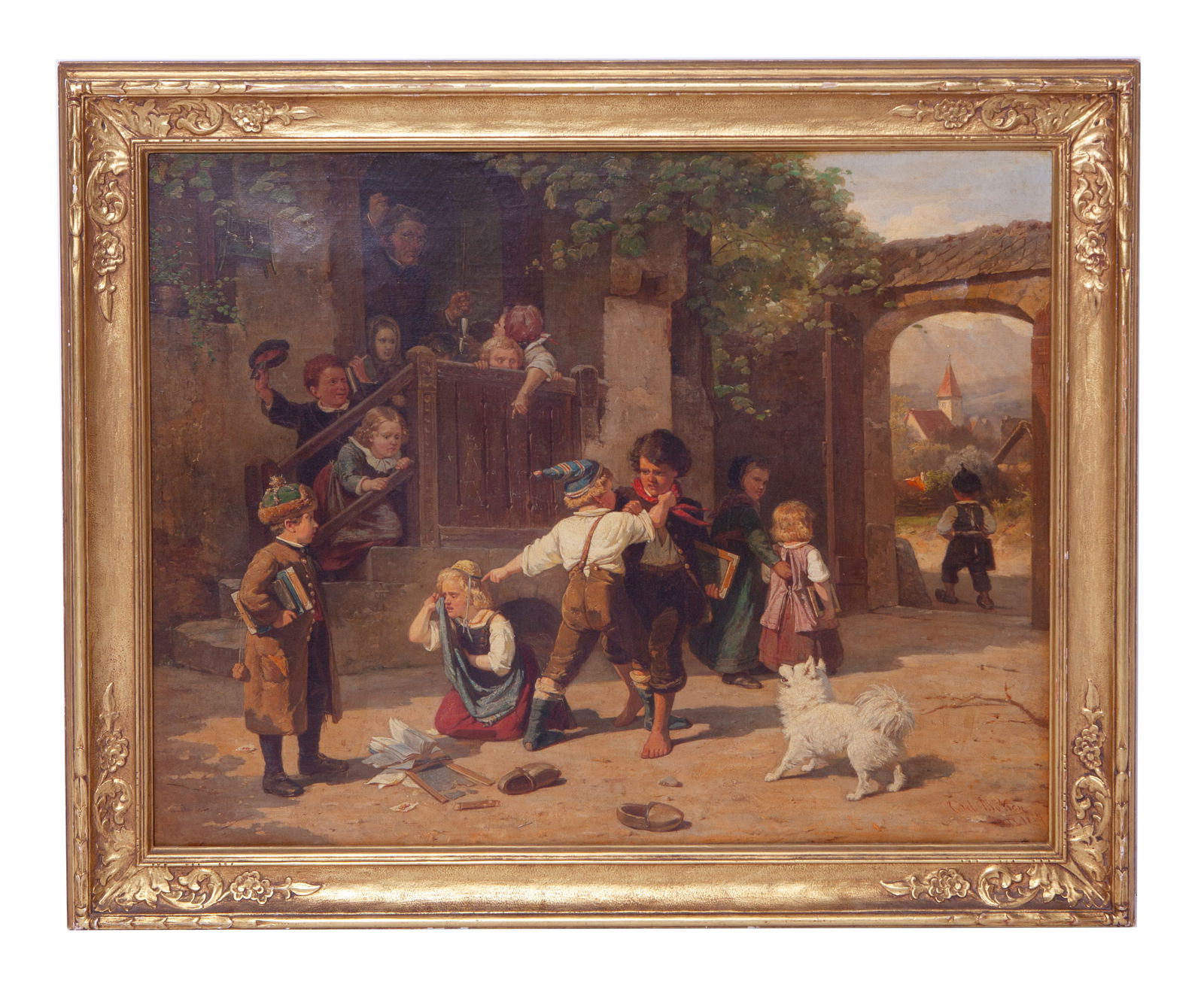 Carl Boker - German, Oil on Canvas (1 of 4)