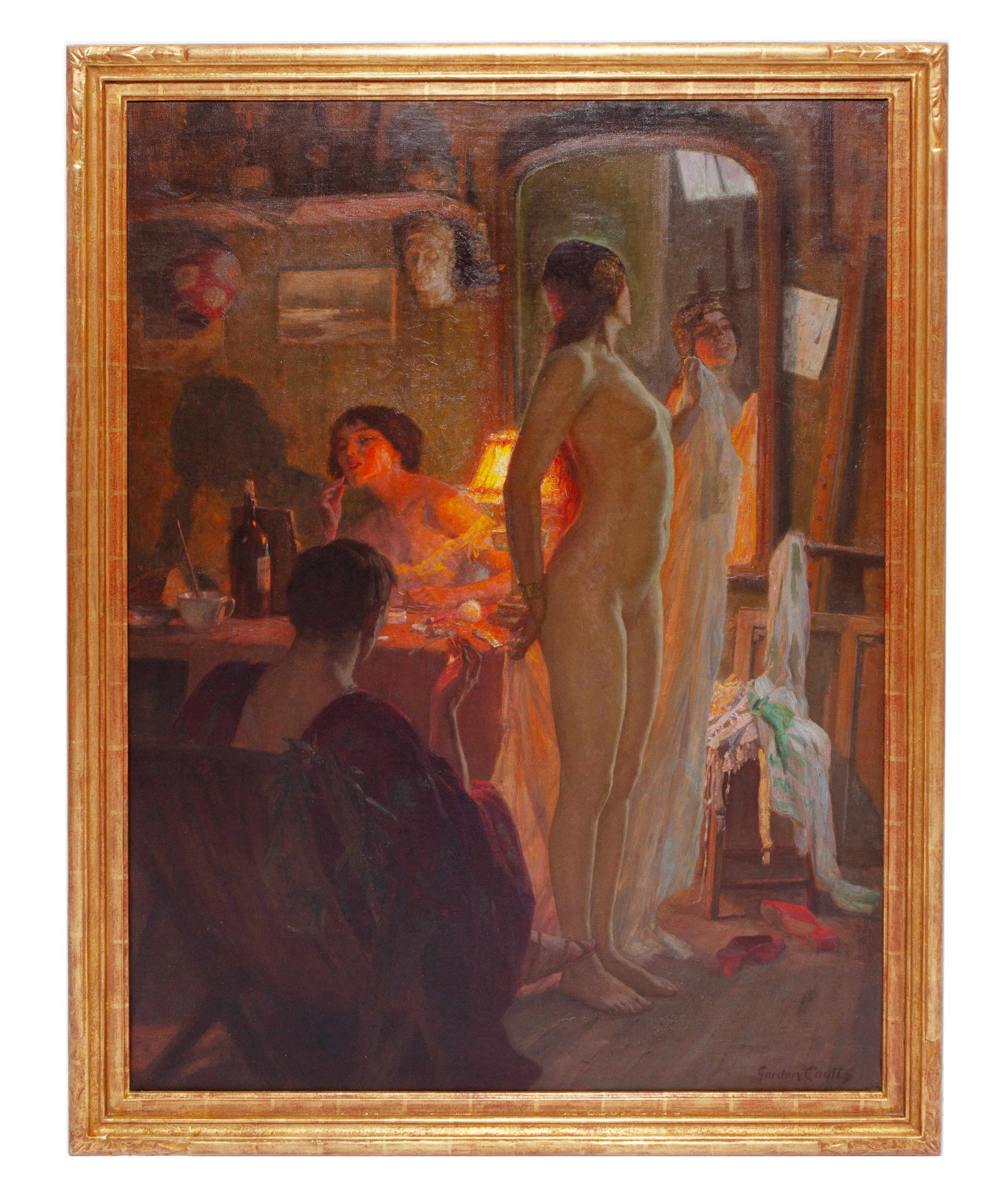 Gordon Coutts, The Dressing Room, Oil on Canvas (1 of 4)
