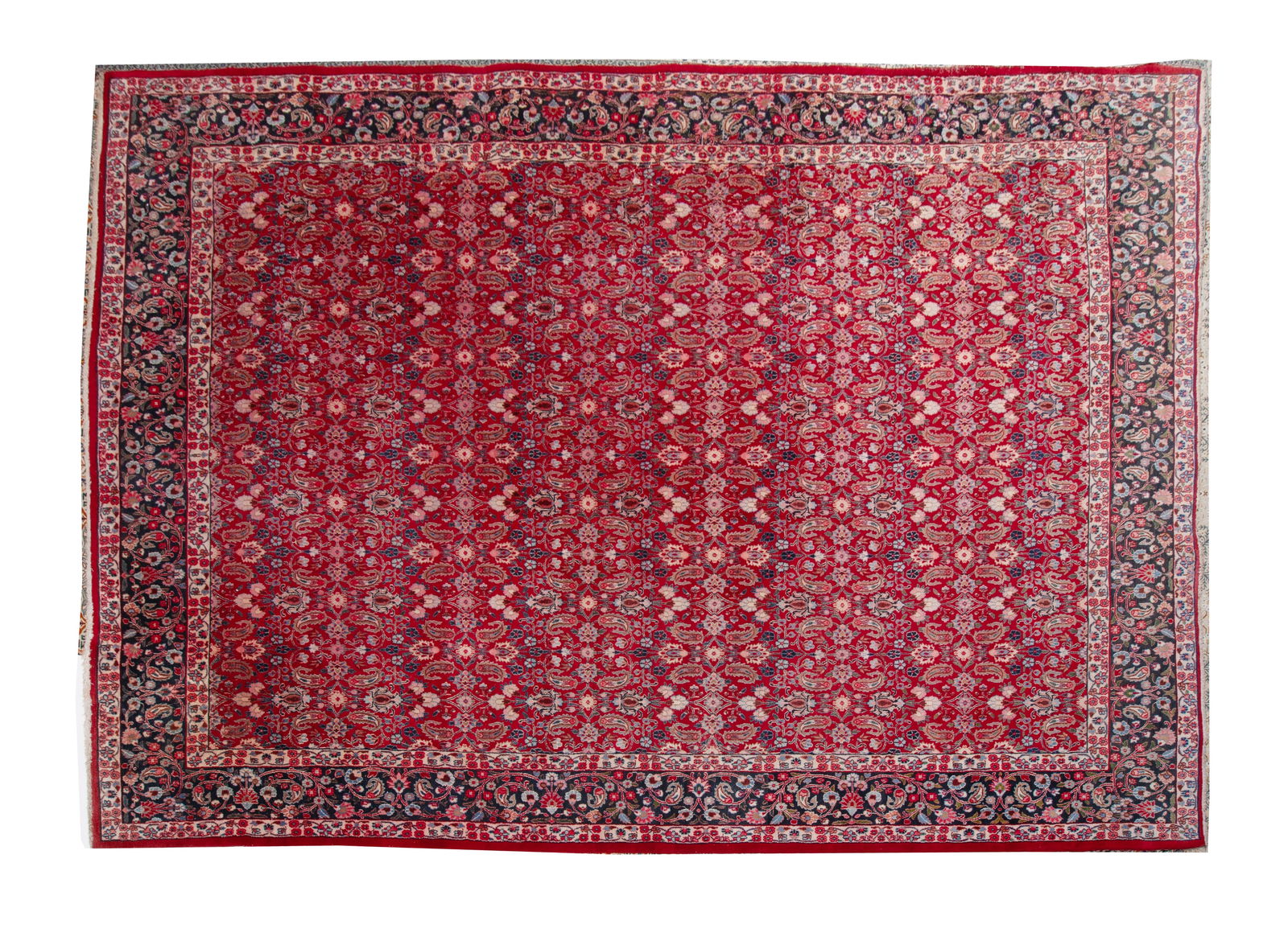20th Century Persian Handwoven Rug - Meshed Iran.: Age, 4th quarter 20th century. Measuring 118 x 155 inches - 10 x 13 ft. Good overall condition.