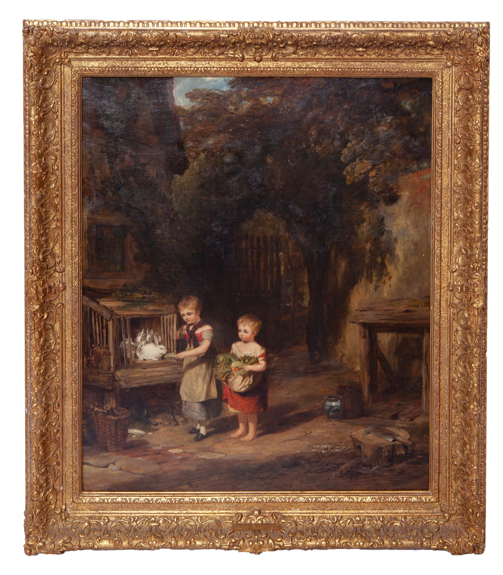 William Collins, English Painting Feeding the Rabbits (1 of 3)