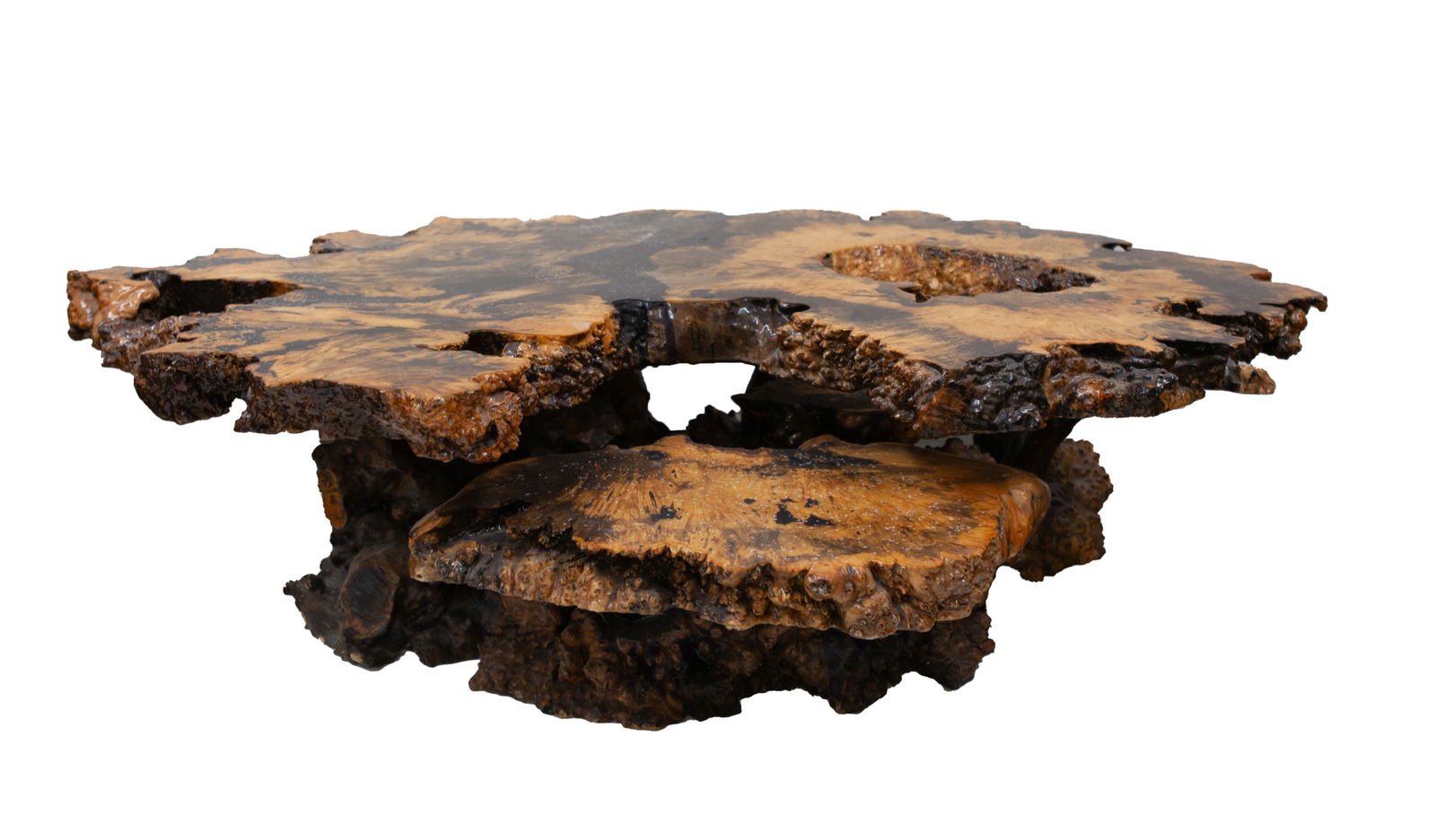 Organic Natural Tree Slab Form Coffee Table (1 of 4)