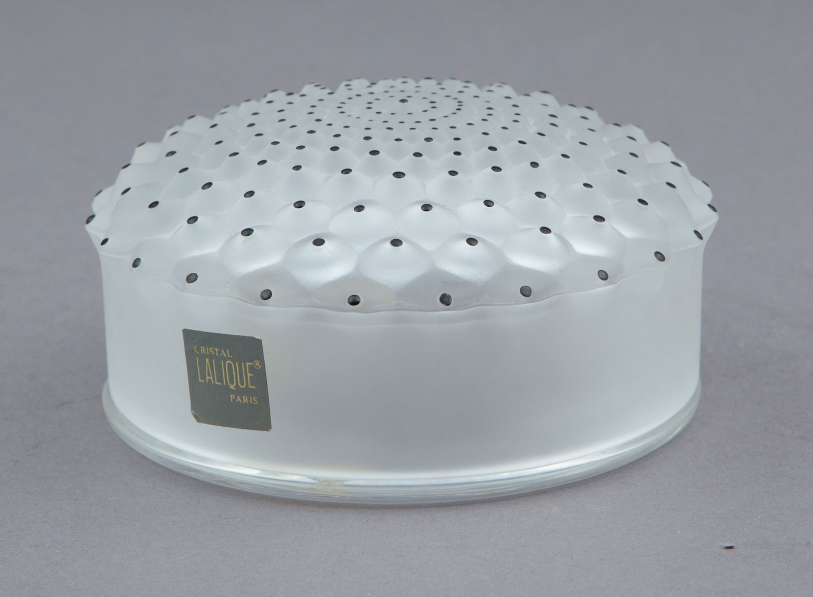 Lalique Cactus Powder Box with Black Enamel (1 of 6)