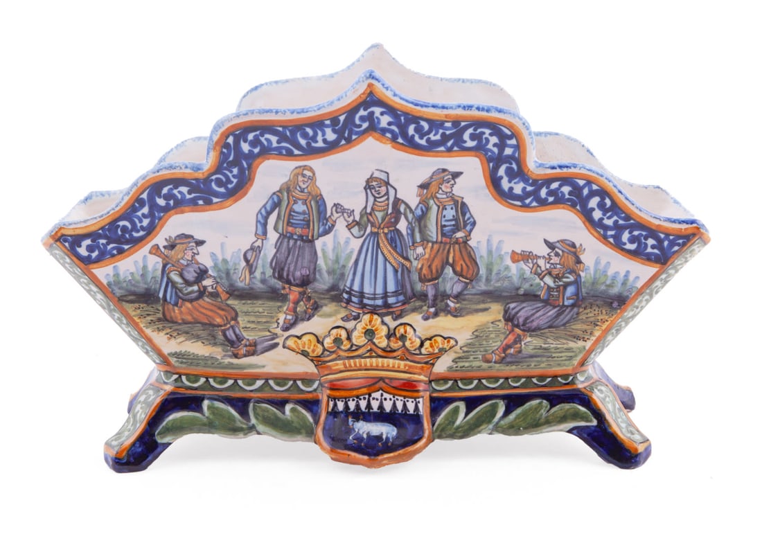 French Porcelain Henriot Quimper Small Jardiniere (1 of 7)