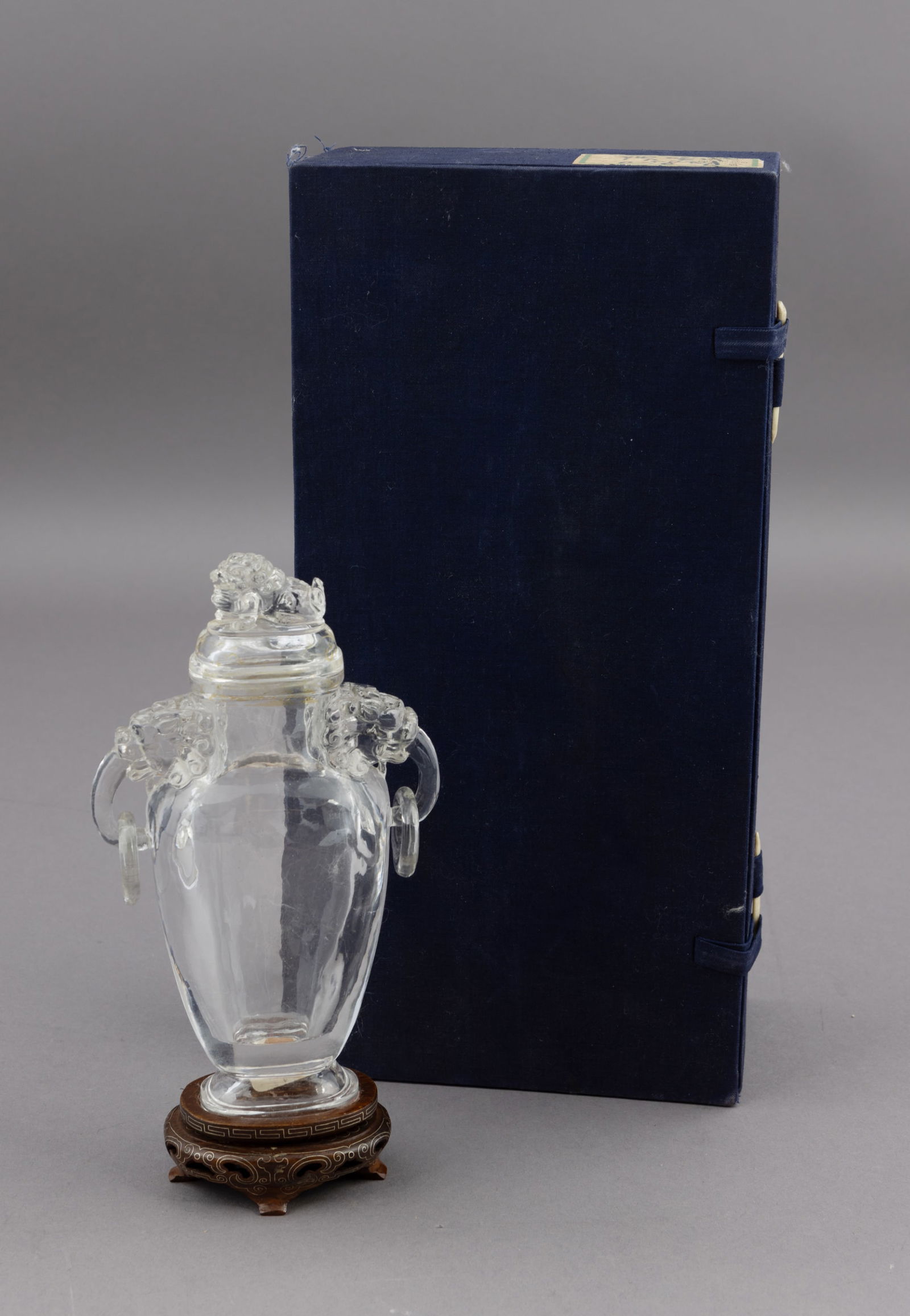 Chinese Carved Rock Crystal Vase (1 of 9)