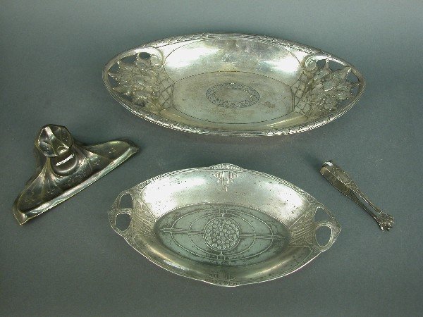 (3) pieces of Silver-plate, including s