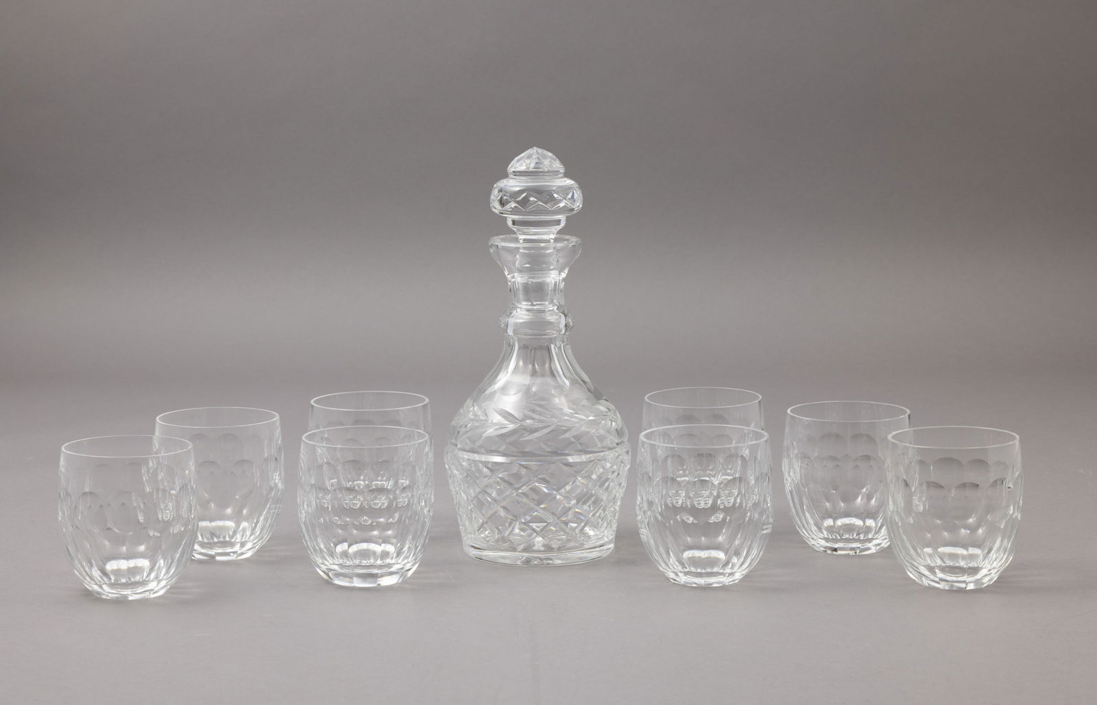 Vintage Waterford Crystal Glandore Pattern Glasses and Decanter Set (1 of 6)