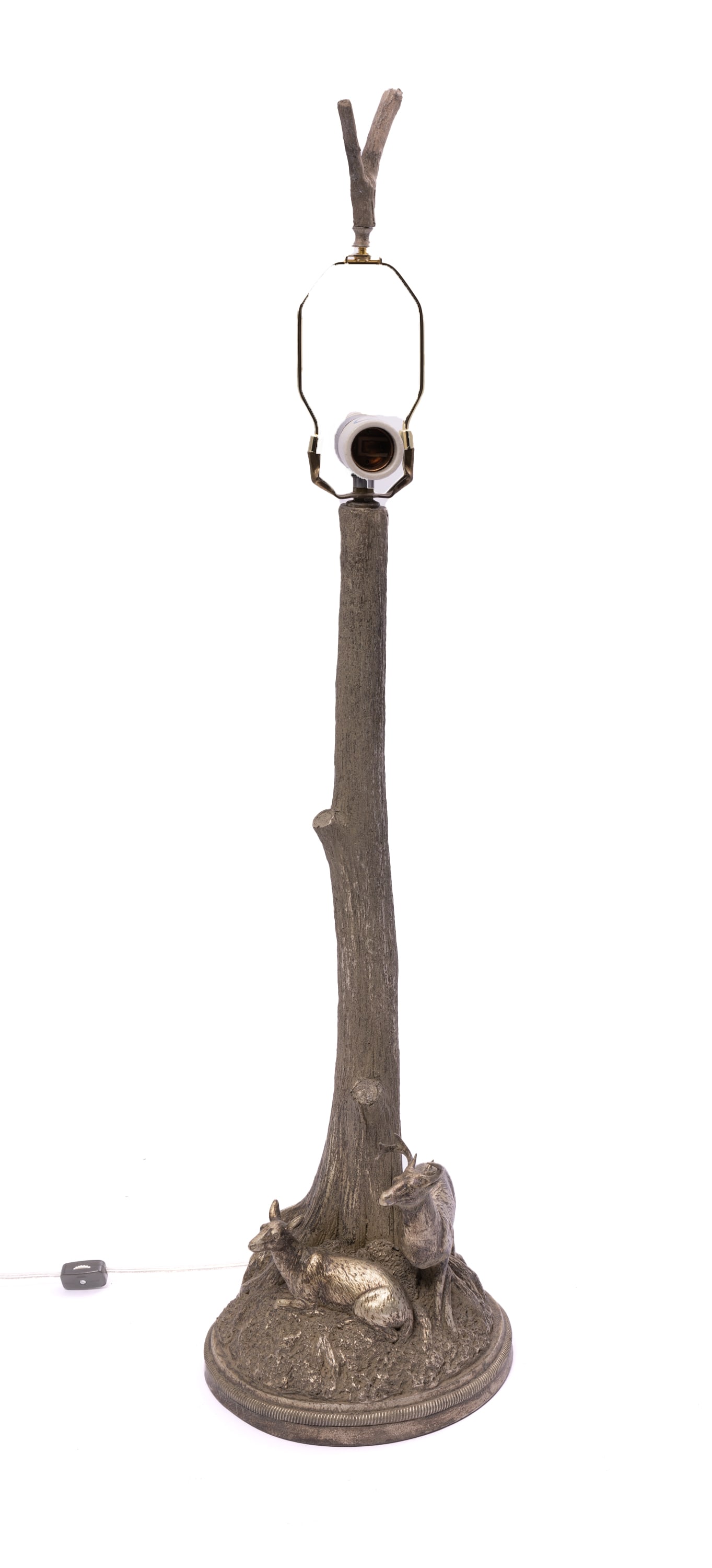 Electrified Table Lamp Featuring Stag and Doe (1 of 7)