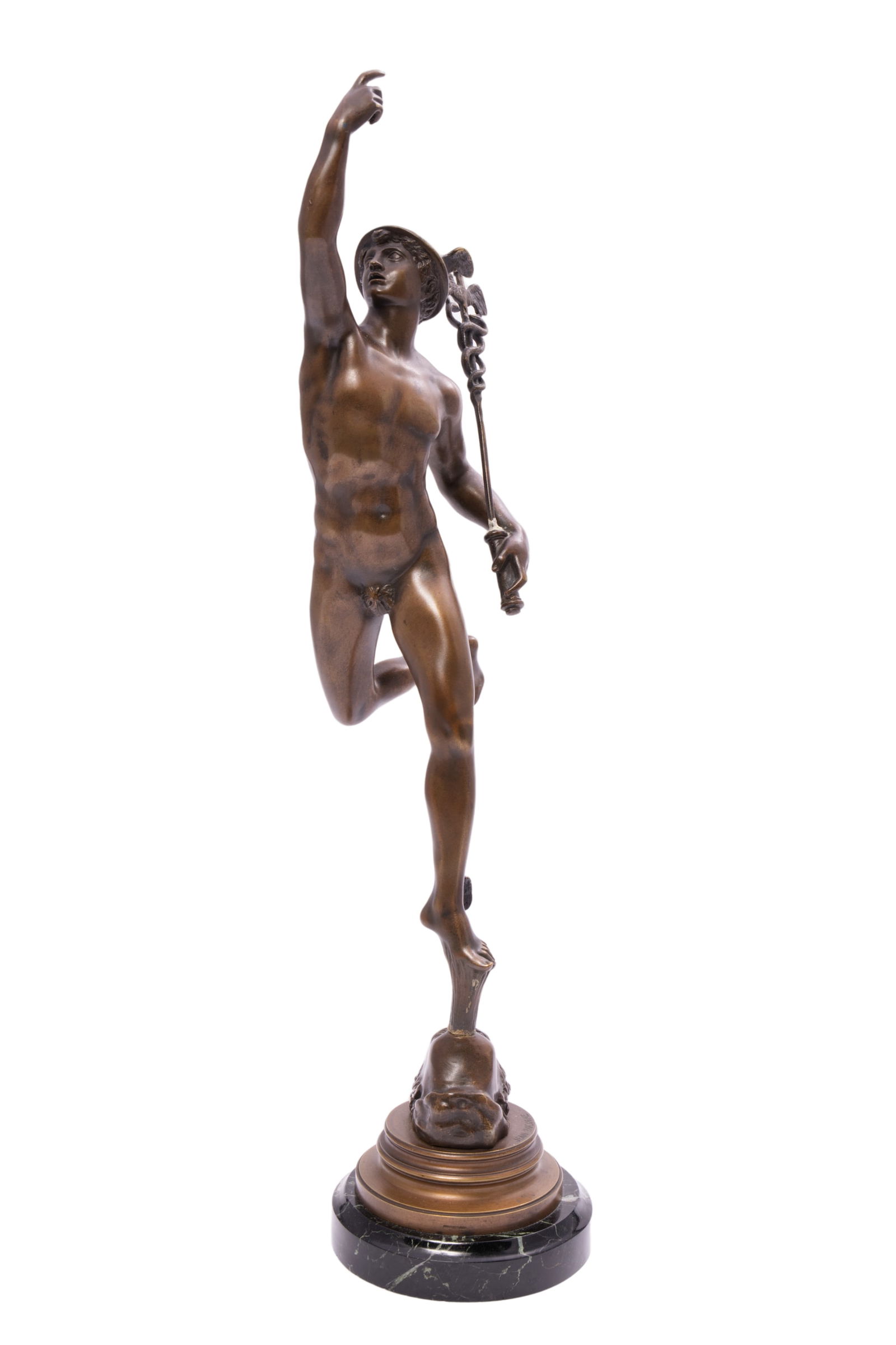 French Bronze Sculpture of Flying Mercury by Jean Bologne (1 of 7)
