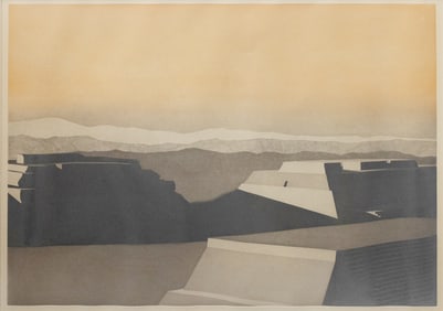 Francis Meyers, Monte Alban, Etching on Paper