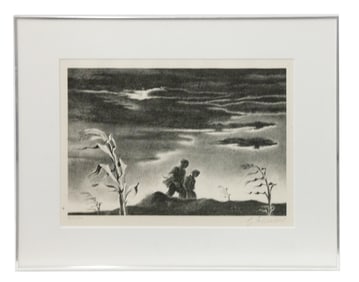 Georges Schreiber, Going Home, Lithograph