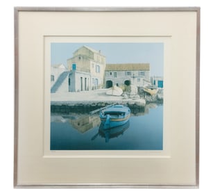 Zvonimir Mihanovic, Fishing Village, Mixed Media on Paper